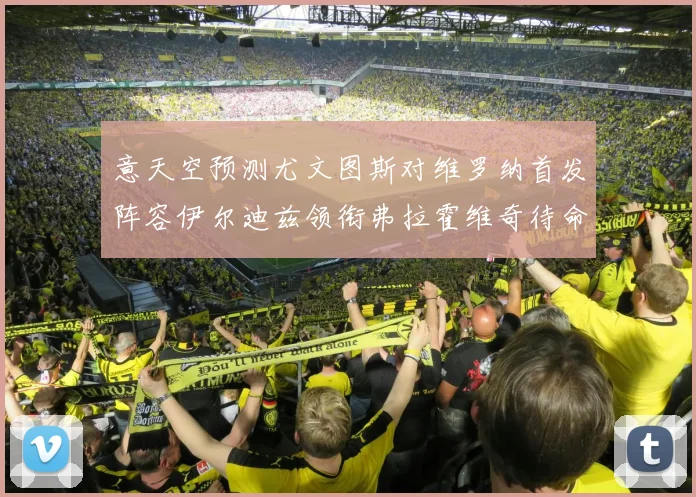 意天空预测尤文图斯对维罗纳首发阵容伊尔迪兹领衔弗拉霍维奇待命